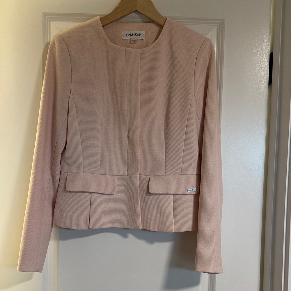 Calvin Klein Women's Blush Blazer